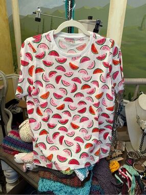 Kate Spade White Watermelon Print Tee